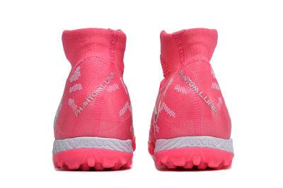 Unisex Nike Phantom Luna 2 Elite TF Artificial Turf High-Tops Football Shoes - Pink/Silver/White