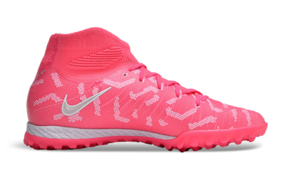 Unisex Nike Phantom Luna 2 Elite TF Artificial Turf High-Tops Football Shoes - Pink/Silver/White