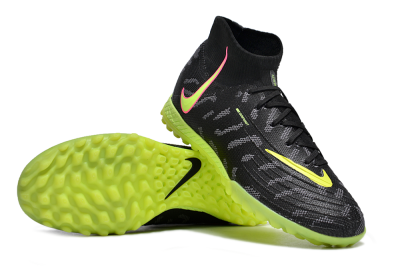 Unisex Nike Phantom Luna 2 Elite TF Artificial Turf High-Tops Football Shoes - Black/Yellow/Pink