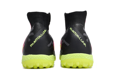 Unisex Nike Phantom Luna 2 Elite TF Artificial Turf High-Tops Football Shoes - Black/Yellow/Pink