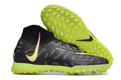 Unisex Nike Phantom Luna 2 Elite TF Artificial Turf High-Tops Football Shoes - Black/Yellow/Pink