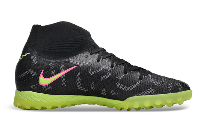 Unisex Nike Phantom Luna 2 Elite TF Artificial Turf High-Tops Football Shoes - Black/Yellow/Pink
