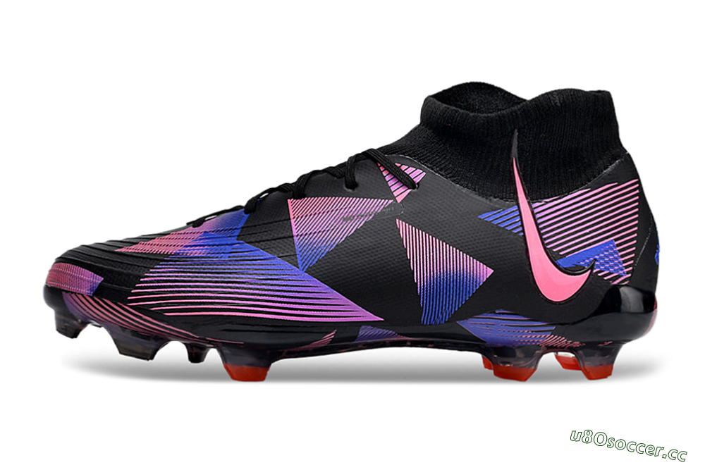 Men's Nike Phantom Luna Elite FG Firm Ground High-Tops Football Boots - Black/Pink/Blue/Orange 0