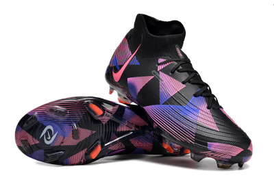 Men's Nike Phantom Luna Elite FG Firm Ground High-Tops Football Boots - Black/Pink/Blue/Orange
