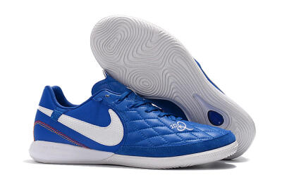 Men's Nike TiempoX Finale IC Indoor & Futsal Low-Tops Football Shoes - Blue/White