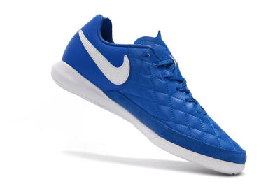 Men's Nike TiempoX Finale IC Indoor & Futsal Low-Tops Football Shoes - Blue/White