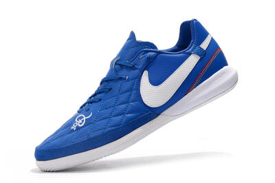 Men's Nike TiempoX Finale IC Indoor & Futsal Low-Tops Football Shoes - Blue/White