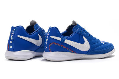 Men's Nike TiempoX Finale IC Indoor & Futsal Low-Tops Football Shoes - Blue/White