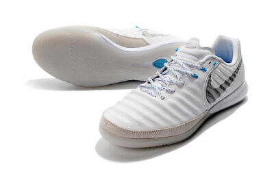 Men's Nike TiempoX Finale IC Indoor & Futsal Low-Tops Football Shoes - White/Grey/Black