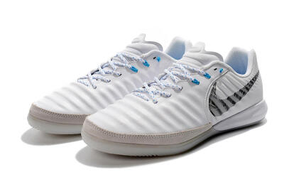 Men's Nike TiempoX Finale IC Indoor & Futsal Low-Tops Football Shoes - White/Grey/Black