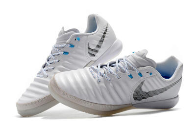 Men's Nike TiempoX Finale IC Indoor & Futsal Low-Tops Football Shoes - White/Grey/Black