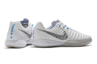 Men's Nike TiempoX Finale IC Indoor & Futsal Low-Tops Football Shoes - White/Grey/Black