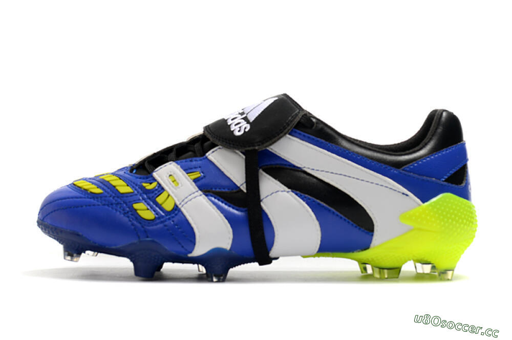 Men's Adidas Predator Accelerator Electricity FG Firm Ground Low-Tops Football Boots - Blue/White/Yellow 0
