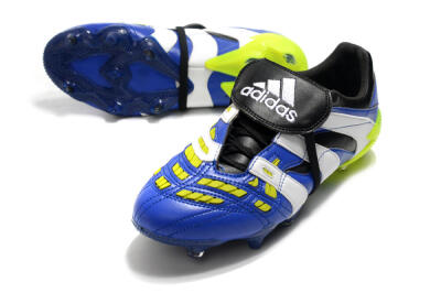 Men's Adidas Predator Accelerator Electricity FG Firm Ground Low-Tops Football Boots - Blue/White/Yellow