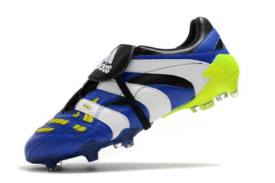 Men's Adidas Predator Accelerator Electricity FG Firm Ground Low-Tops Football Boots - Blue/White/Yellow