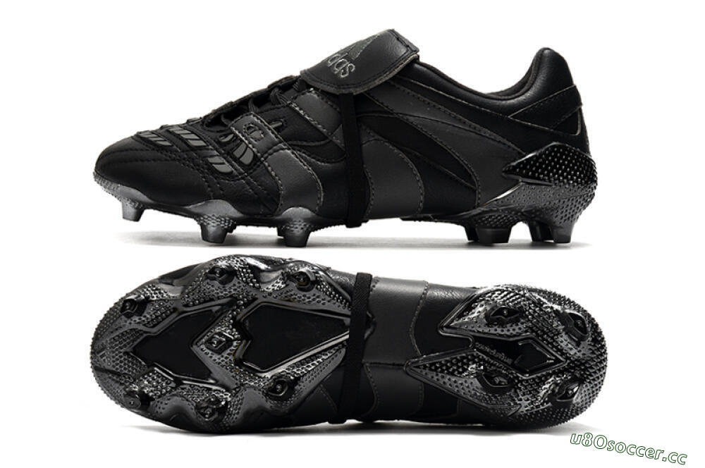 Men's Adidas Predator Accelerator Electricity FG Firm Ground Low-Tops Football Boots - Black/Grey/Gold 1