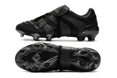 Men's Adidas Predator Accelerator Electricity FG Firm Ground Low-Tops Football Boots - Black/Grey/Gold