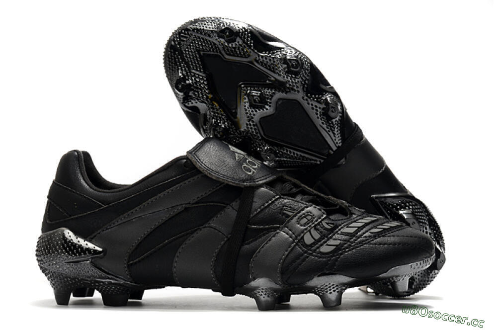 Men's Adidas Predator Accelerator Electricity FG Firm Ground Low-Tops Football Boots - Black/Grey/Gold 2