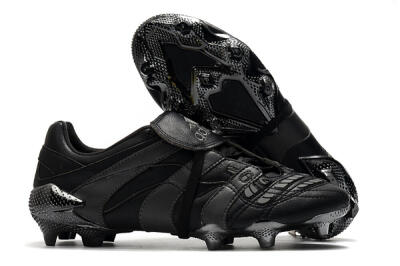 Men's Adidas Predator Accelerator Electricity FG Firm Ground Low-Tops Football Boots - Black/Grey/Gold
