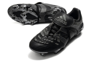 Men's Adidas Predator Accelerator Electricity FG Firm Ground Low-Tops Football Boots - Black/Grey/Gold