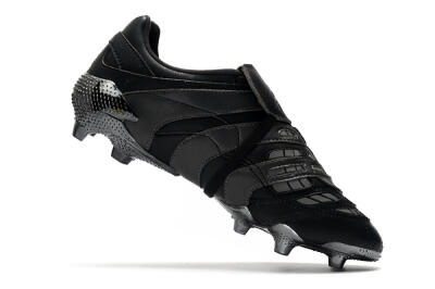 Men's Adidas Predator Accelerator Electricity FG Firm Ground Low-Tops Football Boots - Black/Grey/Gold