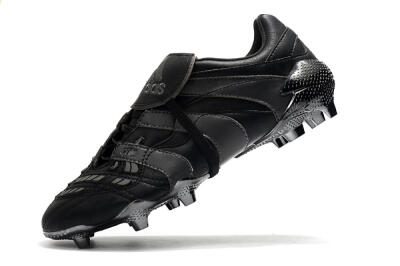 Men's Adidas Predator Accelerator Electricity FG Firm Ground Low-Tops Football Boots - Black/Grey/Gold