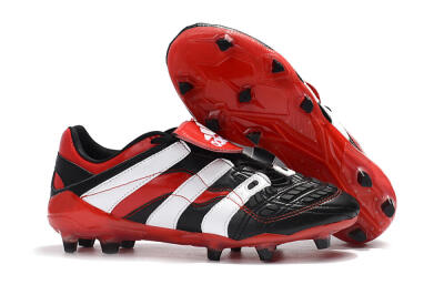 Men's Adidas Predator Accelerator Electricity FG Firm Ground Low-Tops Football Boots - Black/Red/White