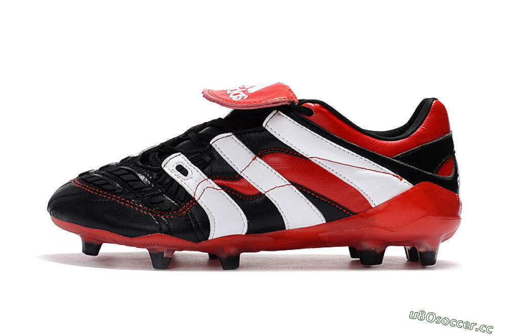 Men's Adidas Predator Accelerator Electricity FG Firm Ground Low-Tops Football Boots - Black/Red/White 0