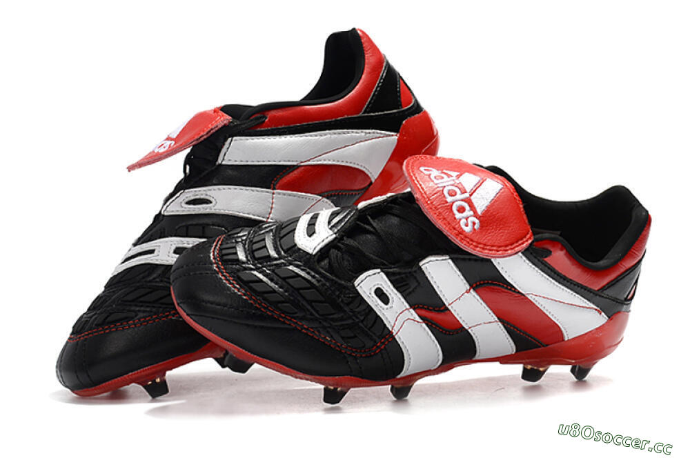 Men's Adidas Predator Accelerator Electricity FG Firm Ground Low-Tops Football Boots - Black/Red/White 6