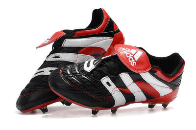 Men's Adidas Predator Accelerator Electricity FG Firm Ground Low-Tops Football Boots - Black/Red/White