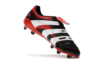 Men's Adidas Predator Accelerator Electricity FG Firm Ground Low-Tops Football Boots - Black/Red/White