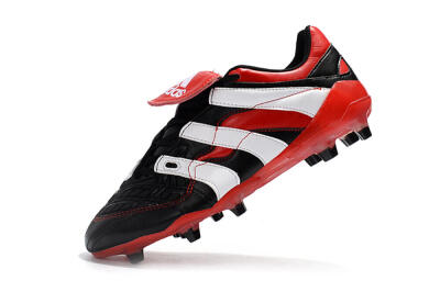 Men's Adidas Predator Accelerator Electricity FG Firm Ground Low-Tops Football Boots - Black/Red/White