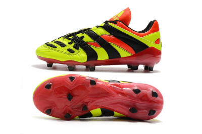 Men's Adidas Predator Accelerator Electricity FG Firm Ground Low-Tops Football Boots - Yellow/Red/Black