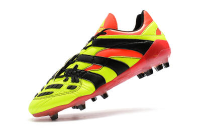 Men's Adidas Predator Accelerator Electricity FG Firm Ground Low-Tops Football Boots - Yellow/Red/Black