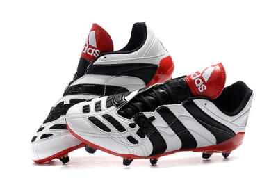 Men's Adidas Predator Accelerator Electricity FG Firm Ground Low-Tops Football Boots - White/Black/Red