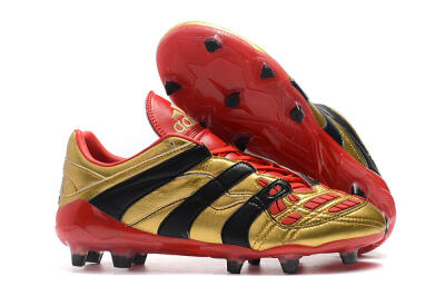 Men's Adidas Predator Accelerator Electricity FG Firm Ground Low-Tops Football Boots - Gold/Red/Black