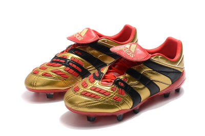 Men's Adidas Predator Accelerator Electricity FG Firm Ground Low-Tops Football Boots - Gold/Red/Black