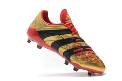 Men's Adidas Predator Accelerator Electricity FG Firm Ground Low-Tops Football Boots - Gold/Red/Black