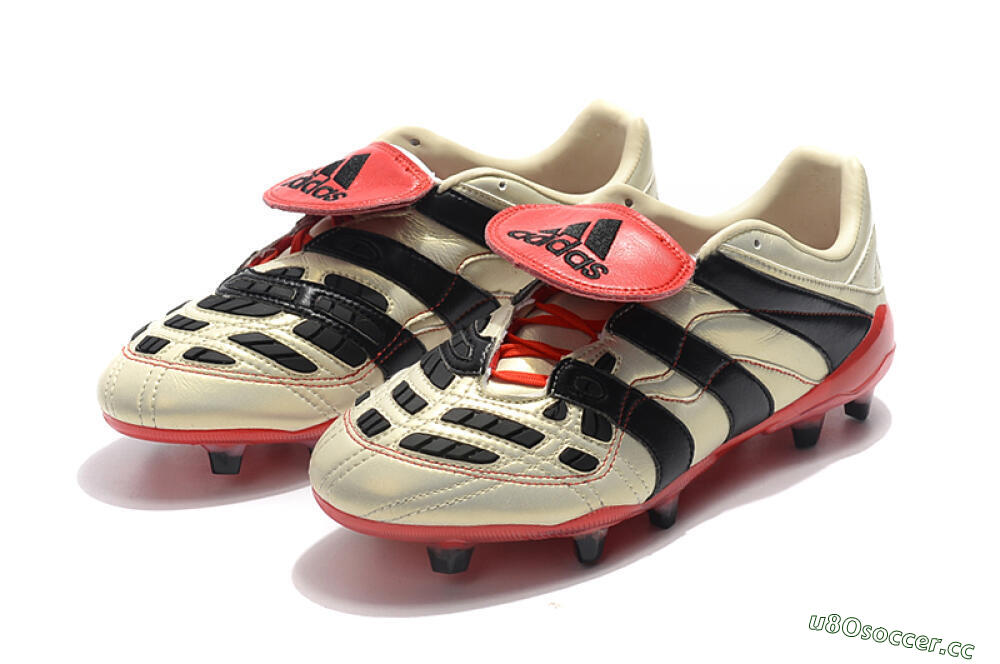 Men's Adidas Predator Accelerator Electricity FG Firm Ground Low-Tops Football Boots - White/Black/Red 5