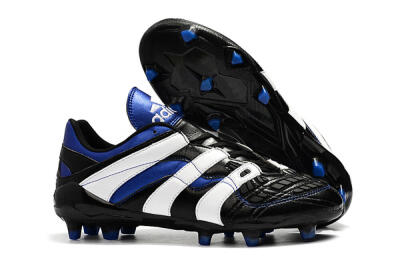 Men's Adidas Predator Accelerator Electricity FG Firm Ground Low-Tops Football Boots - Black/Blue/White