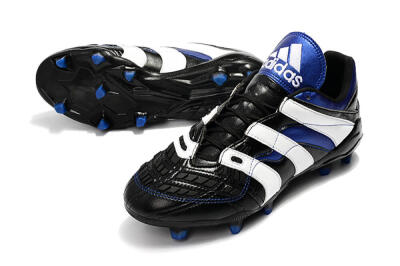 Men's Adidas Predator Accelerator Electricity FG Firm Ground Low-Tops Football Boots - Black/Blue/White