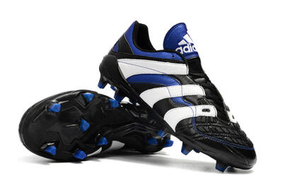 Men's Adidas Predator Accelerator Electricity FG Firm Ground Low-Tops Football Boots - Black/Blue/White