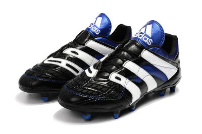 Men's Adidas Predator Accelerator Electricity FG Firm Ground Low-Tops Football Boots - Black/Blue/White