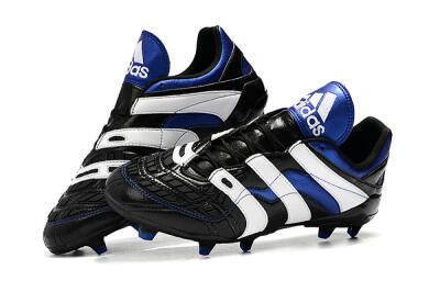 Men's Adidas Predator Accelerator Electricity FG Firm Ground Low-Tops Football Boots - Black/Blue/White