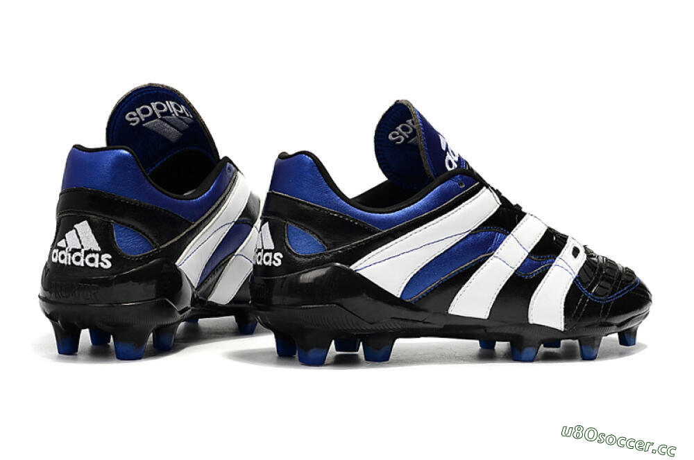 Men's Adidas Predator Accelerator Electricity FG Firm Ground Low-Tops Football Boots - Black/Blue/White 9
