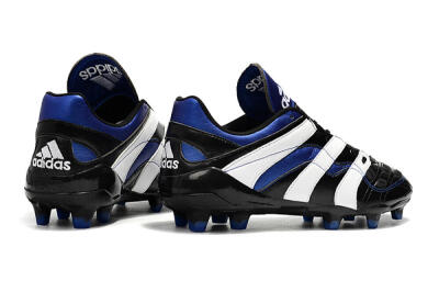 Men's Adidas Predator Accelerator Electricity FG Firm Ground Low-Tops Football Boots - Black/Blue/White