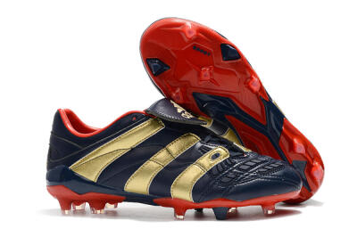 Men's Adidas Predator Accelerator Electricity FG Firm Ground Low-Tops Football Boots - Blue/Gold/Red