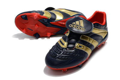 Men's Adidas Predator Accelerator Electricity FG Firm Ground Low-Tops Football Boots - Blue/Gold/Red