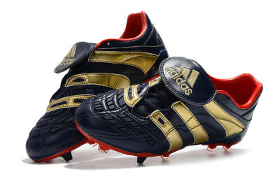Men's Adidas Predator Accelerator Electricity FG Firm Ground Low-Tops Football Boots - Blue/Gold/Red