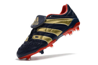 Men's Adidas Predator Accelerator Electricity FG Firm Ground Low-Tops Football Boots - Blue/Gold/Red